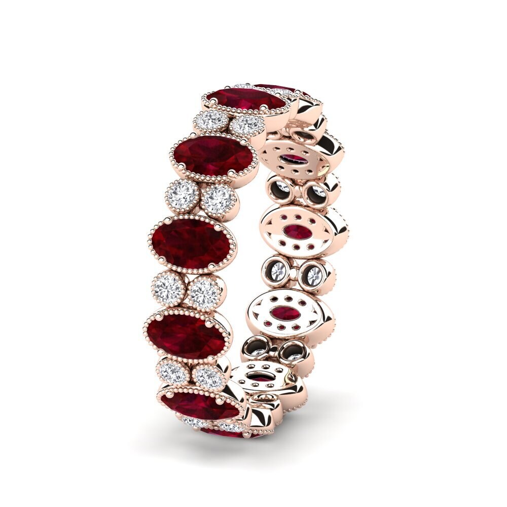 Bracelet Glamira En Or 14/18 Carats Avec Rubis - Occasion - Bijou De Marque