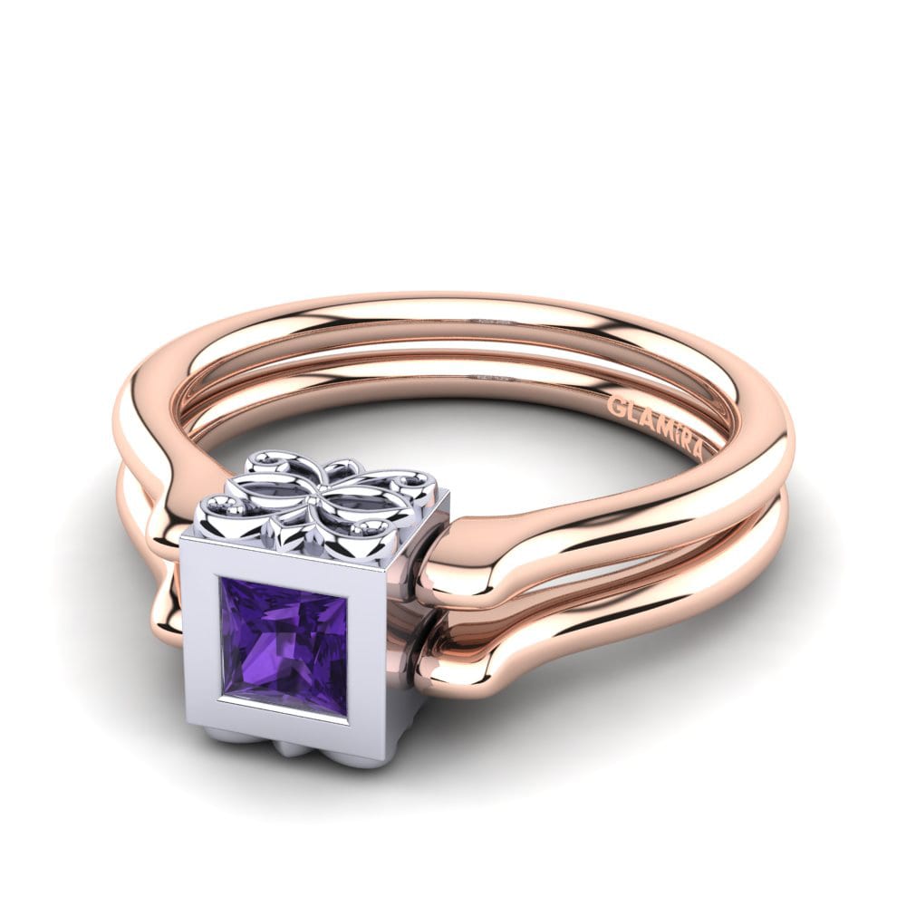 Dual Use Amethyst Engagement Rings