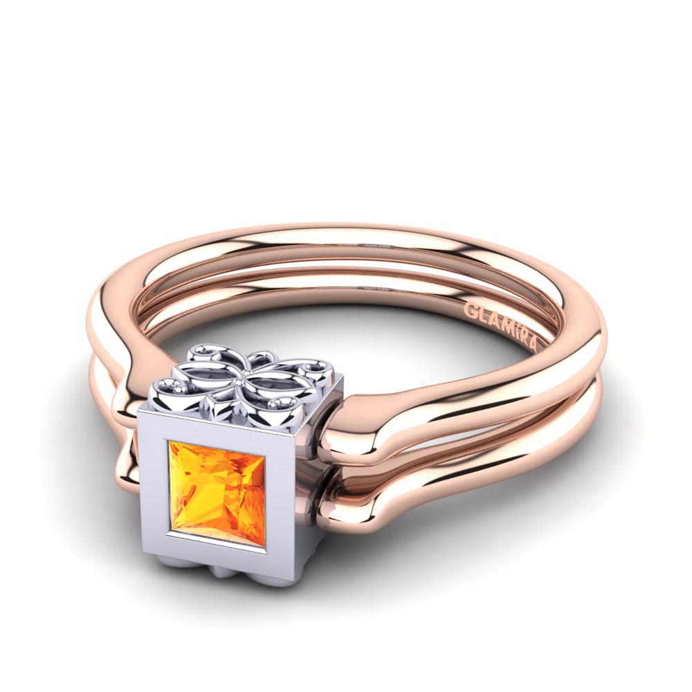 Dual Use Citrine Engagement Rings