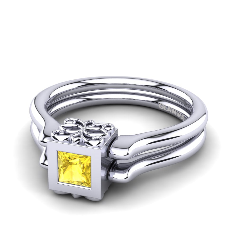 Dual Use Yellow Sapphire Engagement Rings