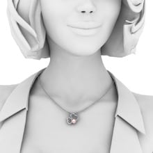 Kvinnans halsband Kathelin Ø6 mm