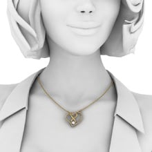 Ženski ogrlica Layalina Ø4 mm