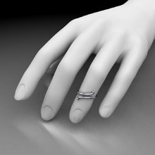 GLAMIRA Knuckle Ring Tertia