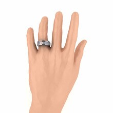 GLAMIRA Men's Ring Aquil