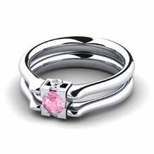 Dual Use Pink Sapphire Engagement Rings