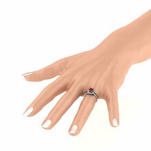 Zaročni prstan Kylie 0.8 crt