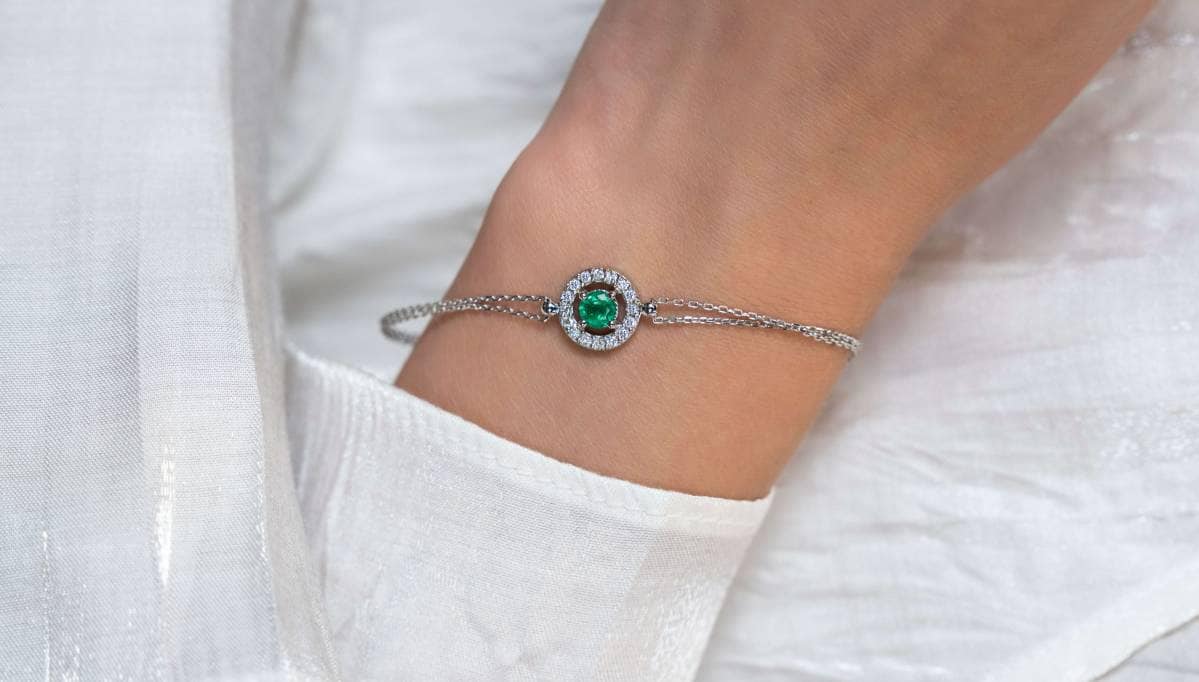 Green Diamond Bracelets 