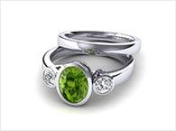 Peridot Brautset